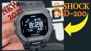 'ALL NEW 2021 G-Shock GBD-200 Smart Watch - Black - Unboxing and Overview and review - Features'
