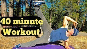 '40 Minute Full Body Core Workout | No Equipment | Sean Vigue Fitness'