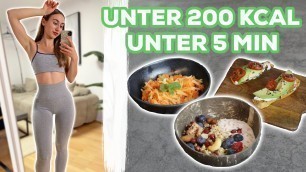 '3 Anti-Heißhunger Snacks unter 200 Kalorien | Fitness Rezepte zum Abnehmen!'