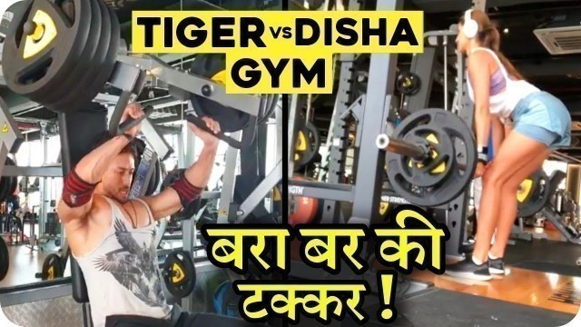 'Tiger Shroff 100lb Dumbells 15 Reps Vs Disha Patani 140 Pounds 4 Reps || Gym Workout'