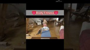 'Cute girl yoga and meditation at home body fitness'