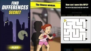 'Find The Differences - Secret : The fitness woman Levels 1-20 + How can I open this MP3?'