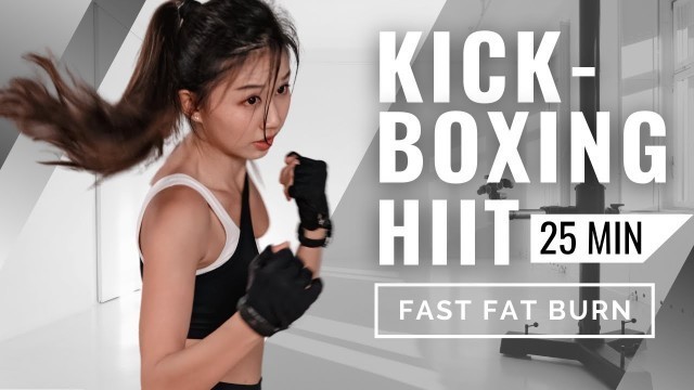 '25 MIN BODY COMBAT-Inspired HIIT WORKOUT for FAST FAT BURN'