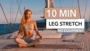 '10 MIN LEG STRETCH - hamstrings, butt, thighs - for sore muscles and flexibility I Pamela Reif'