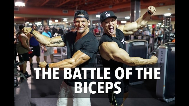 'THE BATTLE OF THE BICEPS | Steve Cook & Steve Weatherford'
