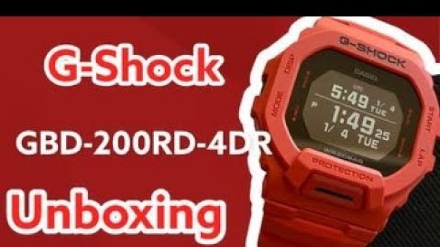 'G-SHOCK UNBOXING GBD-200RD-4DR new release 2022'