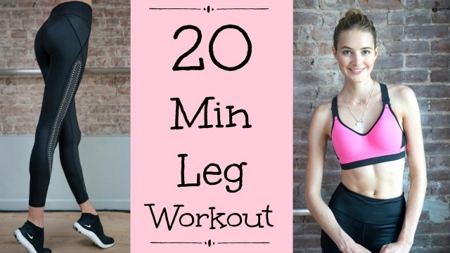 '20 Minute Lower Body Model Workout | Butt, Thighs, & Legs | Sanne Vloet'
