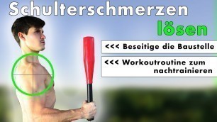 'Training gegen Schulterschmerzen | Komplettes Workout (+ Trainingsplan)'