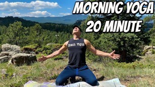'20 min Morning Yoga Stretch for Energy (WAKE UP YOGA) Sean Vigue Fitness'