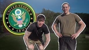 'Brothers Attempt the US army fitness test'