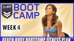 'Beach Body Bootcamp Fitness Plan: Week 4- Lean & Sexy'