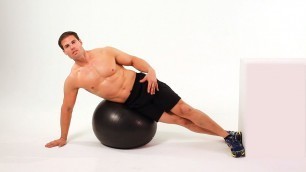 'How to Do Side Crunch on Exercise Ball | Ab Workout'