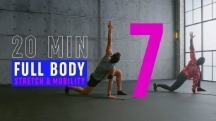 '20 Min Full Body Stretch & Mobility Routine - Workout 7 / No Equipment'