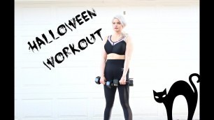 'Halloween Themed Circuit Training Workout Video | Dumbbell Only At Home Full Body Workout'