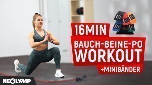 '16 MIN BAUCH BEINE PO WORKOUT- WITH MINIBANDS | NEOLYMP'