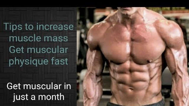 'How to increase muscle mass -Tips For Muscle Growth by fitness nerd'