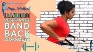 'Anju Habeeb Fitness - Band Back Row Workouts | അഞ്ജു ഹബീബ് ഫിറ്റ്നസ് - ബാൻഡ് ബാക്ക് റോ വർക്കൗട്ട്'
