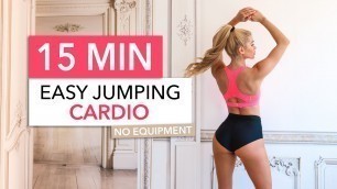 '15 MIN JUMPING CARDIO, Medium Level - burn calories the fun way, not dancy I Pamela Reif'