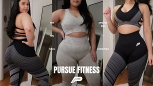 'Pursue Fitness Activewear Try-On Haul | Leggings + Sports Bra | First Impressions'