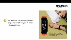 'Mi Smart Band 5 – India’s No. 1 Fitness Band, 1.1\" (2.8 cm) AMOLED Color Display, Magnetic Charging,'