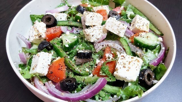 'GREEK SALAD | Keto Greek Salad | Healthy Salad for Weight Loss | Keto Diet Salad Recipe | Gym Diet'