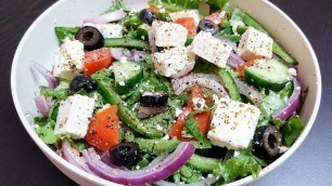 'GREEK SALAD | Keto Greek Salad | Healthy Salad for Weight Loss | Keto Diet Salad Recipe | Gym Diet'