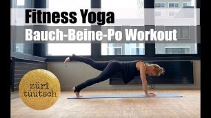 '14 Min. | Fitness Yoga | Bauch Beine Po Workout | züritüütsch'