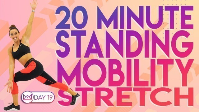 '20 Minute Standing Mobility Stretch | 30 Day At-Home Workout Challenge | Day 19'