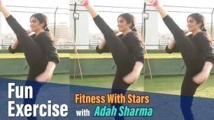 'Fun Exercise With Adah Sharma | Hula Hoop | Silambam | Fitness With Stars'