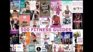 'Fitness Guide - Over 500 Fitness Guides  - KAYLA ITSINES Mark Carroll Bodyboss Top Body Challenge'
