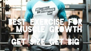 'Best Exercise For Muscle Growth by fitness nerd'