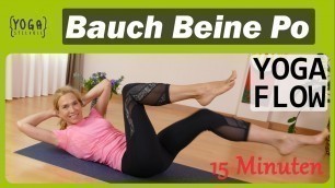 'Bauch Beine Po - Yoga Flow | 15 Minuten Workout für zuhause'