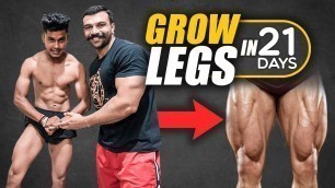 'GROW LEGS IN 21 DAYS WITH ONLY 2 DUMBBELLS'