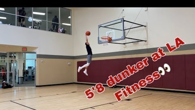 'DomDunks Raw Dunk Session at LA fitness (Rim Height: 9’10)'