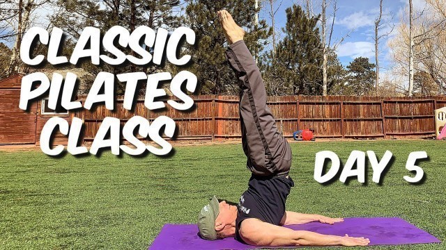'Day 5 - Classic Pilates Mat Class | 7 Day Pilates Challenge | Sean Vigue Fitness'