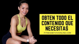 'Presentación de la pagina we de Fitness by Vivi | Encuentra todo lo que necesitas.'