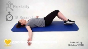 'Lumbar Rotation Exercise With Hip Stretch'