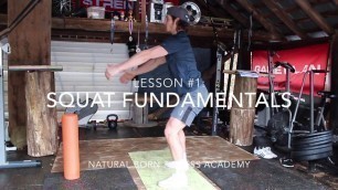 'Squat Fundamentals: Lesson 1 || Natural Born Fitness Academy'
