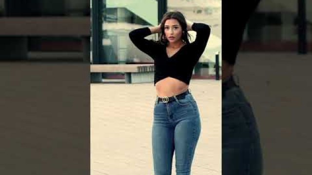 'Hot Fitness Model | Big Butt Girl In Jeans | Beautiful Big Ass Model'