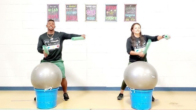 'Cardio Drumming: Gummy Bear.  Coach J. Hayes & C. Hayes'