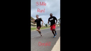 'Marine PFT (Physical Fitness Test) 3 mile run'