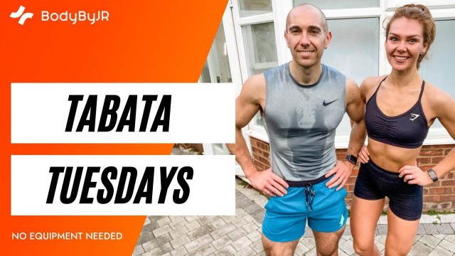 '24 Minute Tabata HIIT Workout 1 | No Equipment | April Fitness Challenge | BodyByJR TV'