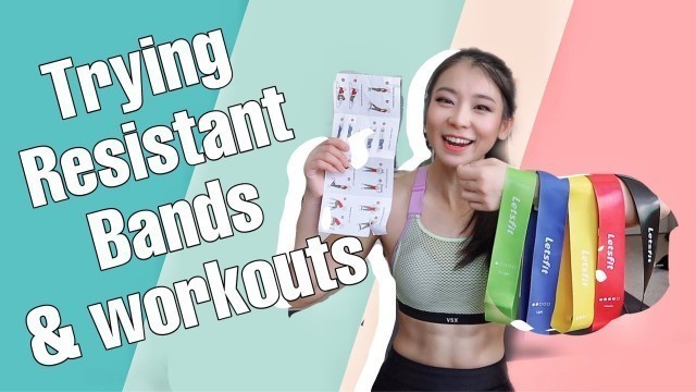 'Trying Resistant Loop Band|Home Resistant Loop Band Workouts from LetsFit'