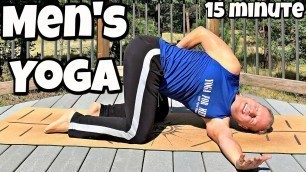 '15 min Yoga for Men Yoga For Low Back Pain Relief | Sean Vigue Fitness'