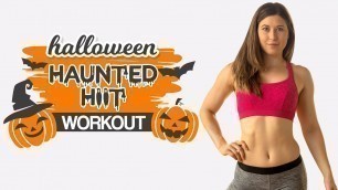 '10 Minute Total Body HIIT Workout: Haunted Halloween HIIT, No Equipment, At Home'