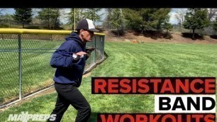 '10 at home workouts using a resistance arm band for athletes during coronavirus distancing'