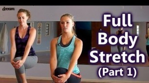 'Full Body Stretches, How to Stretch for Beginners, Part 1: Upper Body, Home Workout Follow Along'