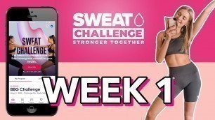 'SWEAT CHALLENGE 2021 | Week 1 | Kayla Itsines BBG Challenge Me'