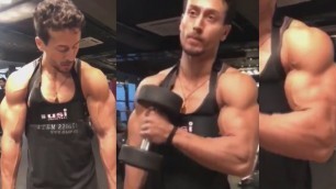 'Tiger Shroff Gym Workout  | Unbelievable Biggest Biceps Workout'