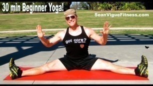 '30 min Yoga for Beginners Workout - Beginner Yoga Class #beginneryoga'